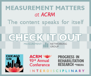 Measurement Content at the ACRM 2016 Annual Conference