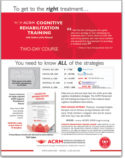 ACRM Cognitive Rehabilitation Training