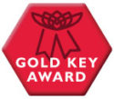 Gold Key Award hexagon