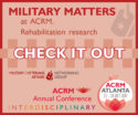 Click to View the NONSTOP Content for Military/VA coming to the ACRM Annual Conference