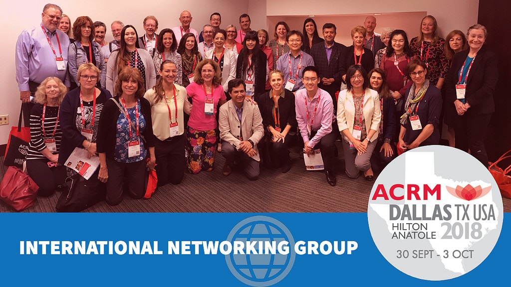 International Networking Group At ACRM Annual 2018 Dallas Banner