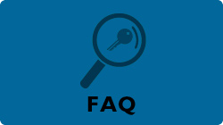 FAQ button. Links to frequently asked questions.