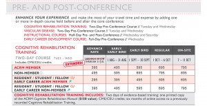 image: ACRM Annual Conference Pricing chart