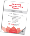 ACRM Cognitive Rehabilitation Manual cover