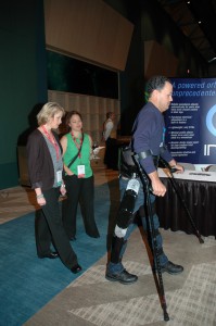 Indego Exoskeleton demonstrated by Michael Gore, Shepherd Center patient