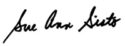 Sue Ann Sisto Signature