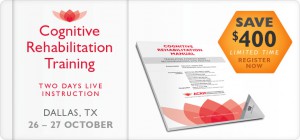 Cognitive Rehabilitation Training / DALLAS, TX OCT2015