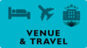 Venue & Travel button. Links to the conference venue page.