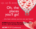 Oh the Places You'll GO! ACRM Early Career Development Course