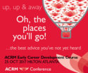 Oh the Places You'll GO! ACRM Early Career Development Course