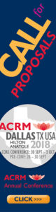 ACRM 2018 Call for Proposals ad