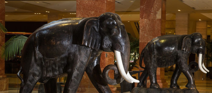 Hilton Anatole DALLAS elephants art lobby