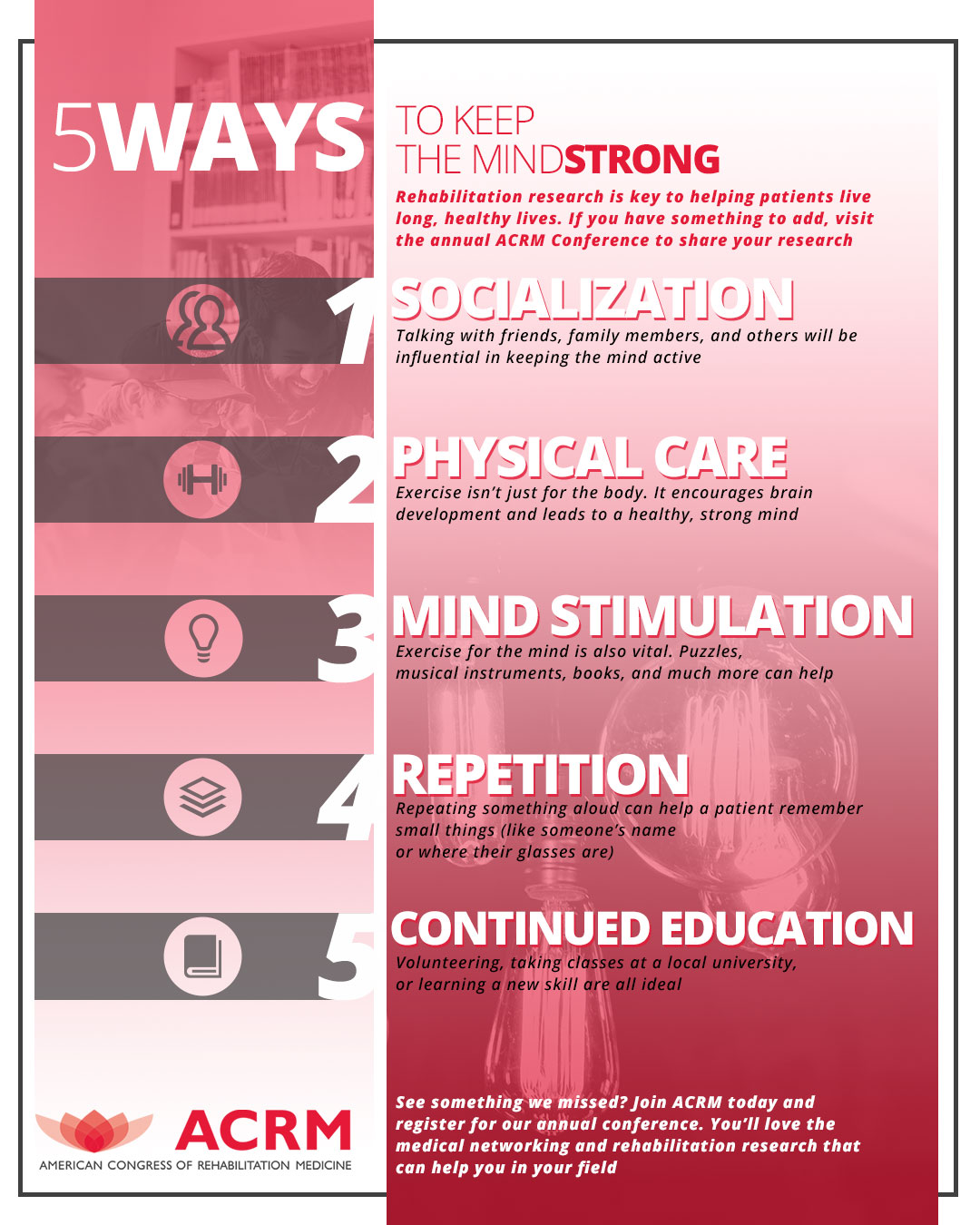 Rehabilitation Research: 5 Ways To Help Keep The Mind Strong