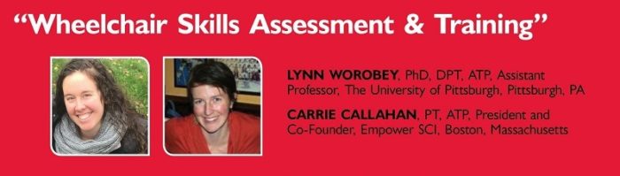 Wheelchair Skills Assessment & Training banner