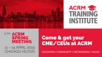 ACRM Training Institute at the 2019 SPRING MEETING