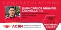 Juan Carlos Arango Lasprilla received the 2019 ACRM Mitchell Rosenthal Mid-Career Award