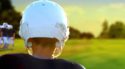 image of a kid in a football helmet