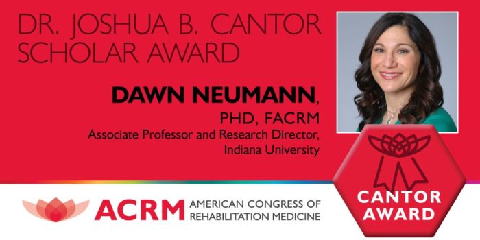Dawn Neumann receives Joshua B. Cantor Award