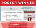 ACRM Advancing the Science of Measurement Poster Award image