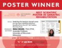 2020 Best Geriatric Rehabilitation Poster Award image