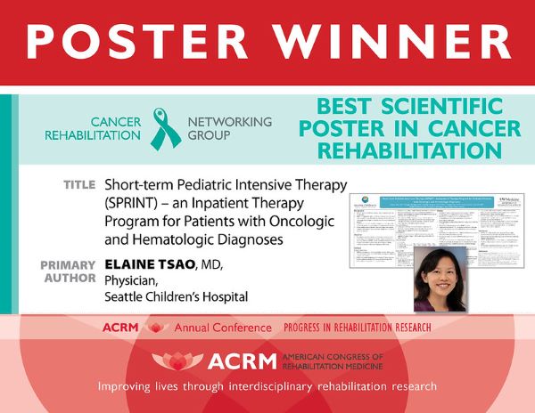 ACRM Best Poster in Cancer Rehabilitation Award image