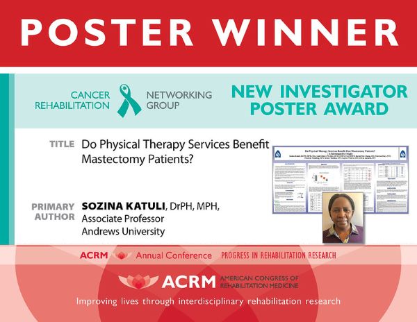 ACRM New Investigator in Cancer Rehabilitation Poster Award 2020 image