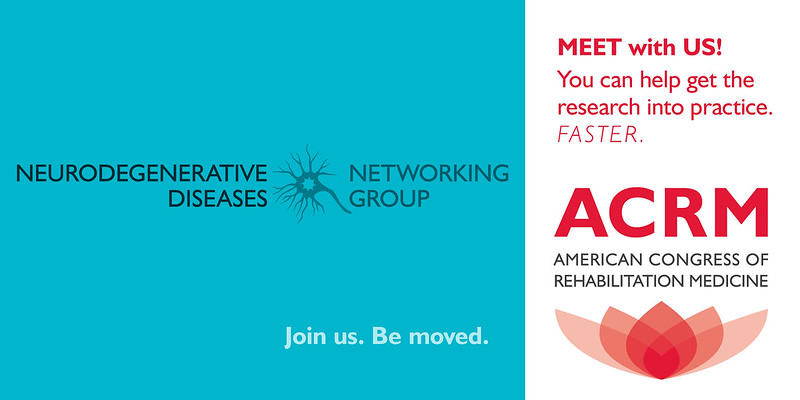 Meet with the ACRM Neurodegenerative Diseases Networking Group banner