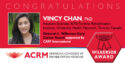 ACRM Deborah L. Wilkerson Early Career Award winner Vincy Chan image