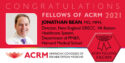 IMAGE - The designation of ACRM Fellow was conferred on Jonathan Bean in 2021.