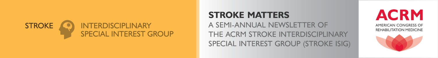 ACRM Stroke ISIG Newsletter banner