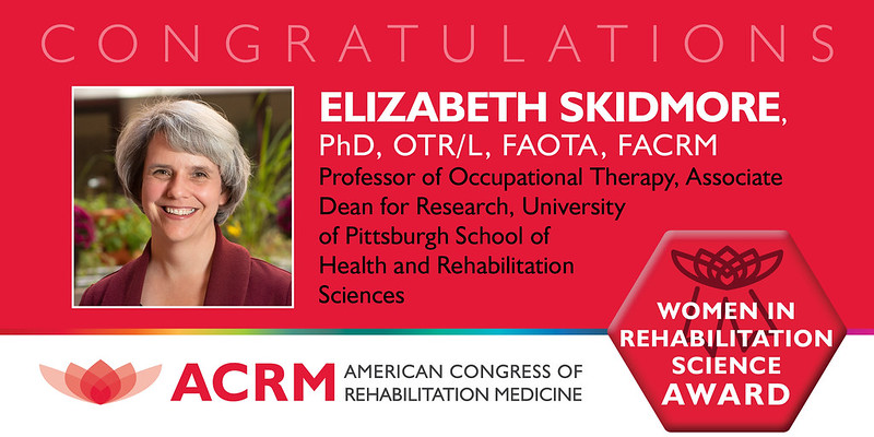 Elizabeth Skidmore received the ACRM Women in Rehabilitation Science 2022 Award - image
