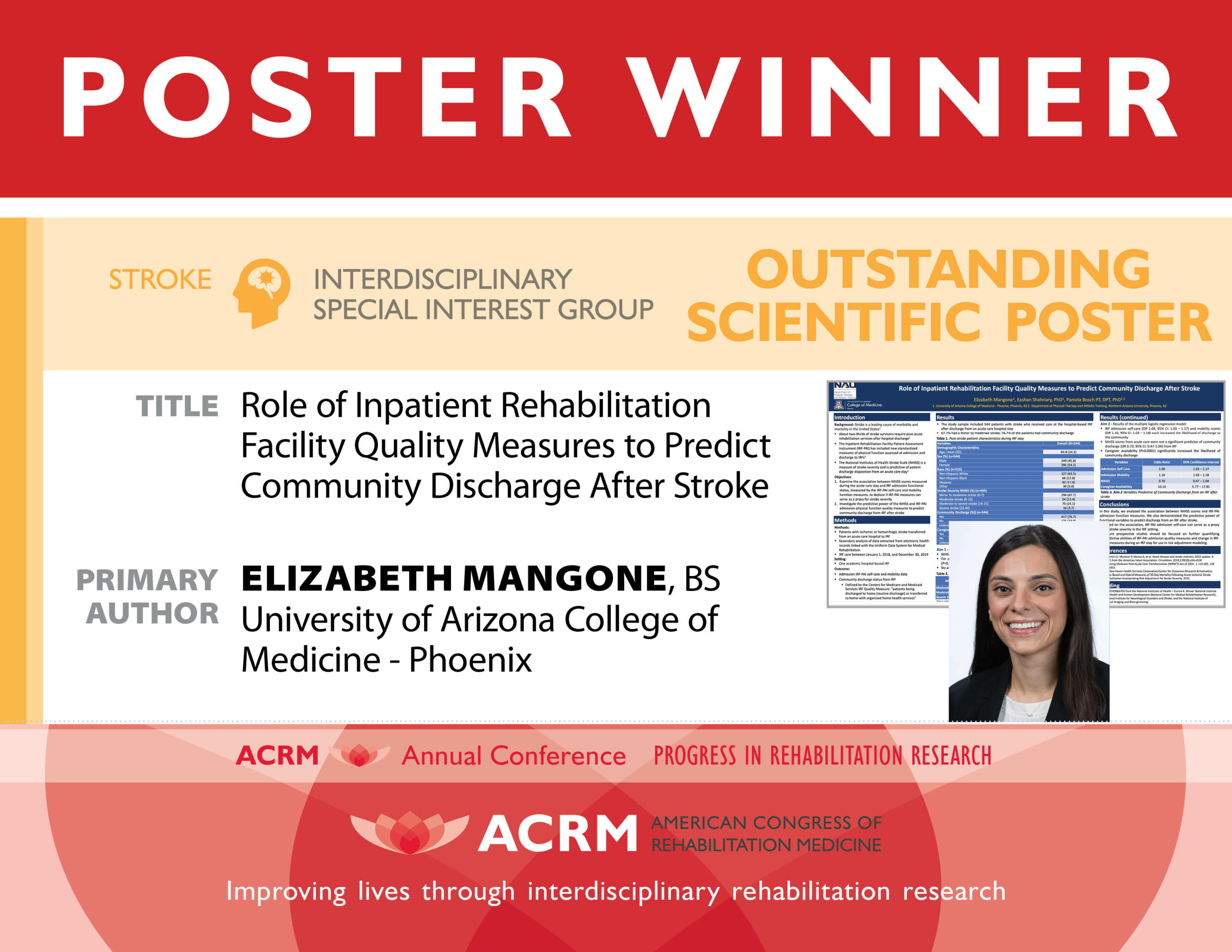 Stroke ISIG 2021 Outstanding Poster Award - image