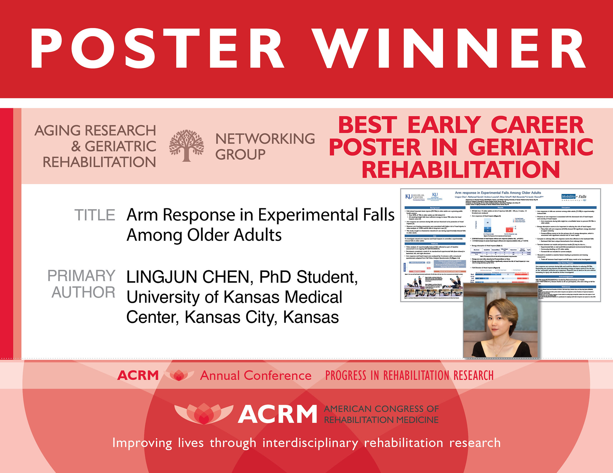 best Early career Poster in Aging Research and Geriatric Rehabilitation
