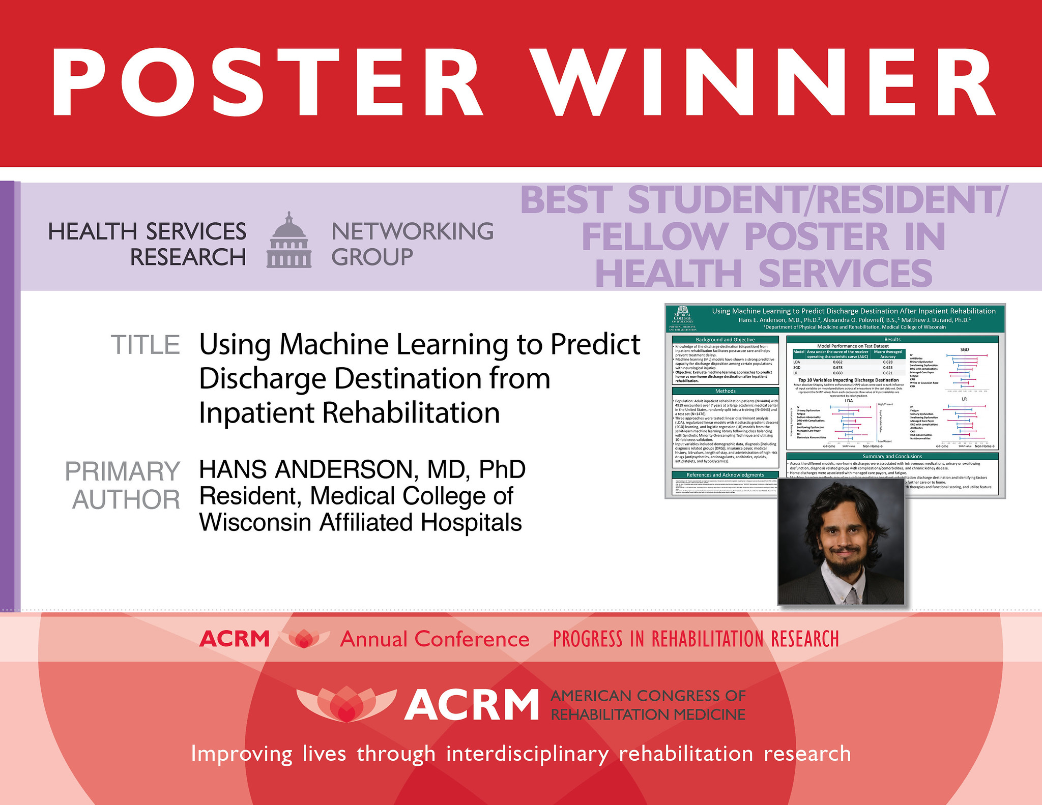 Best Overall Poster in Health Services Research