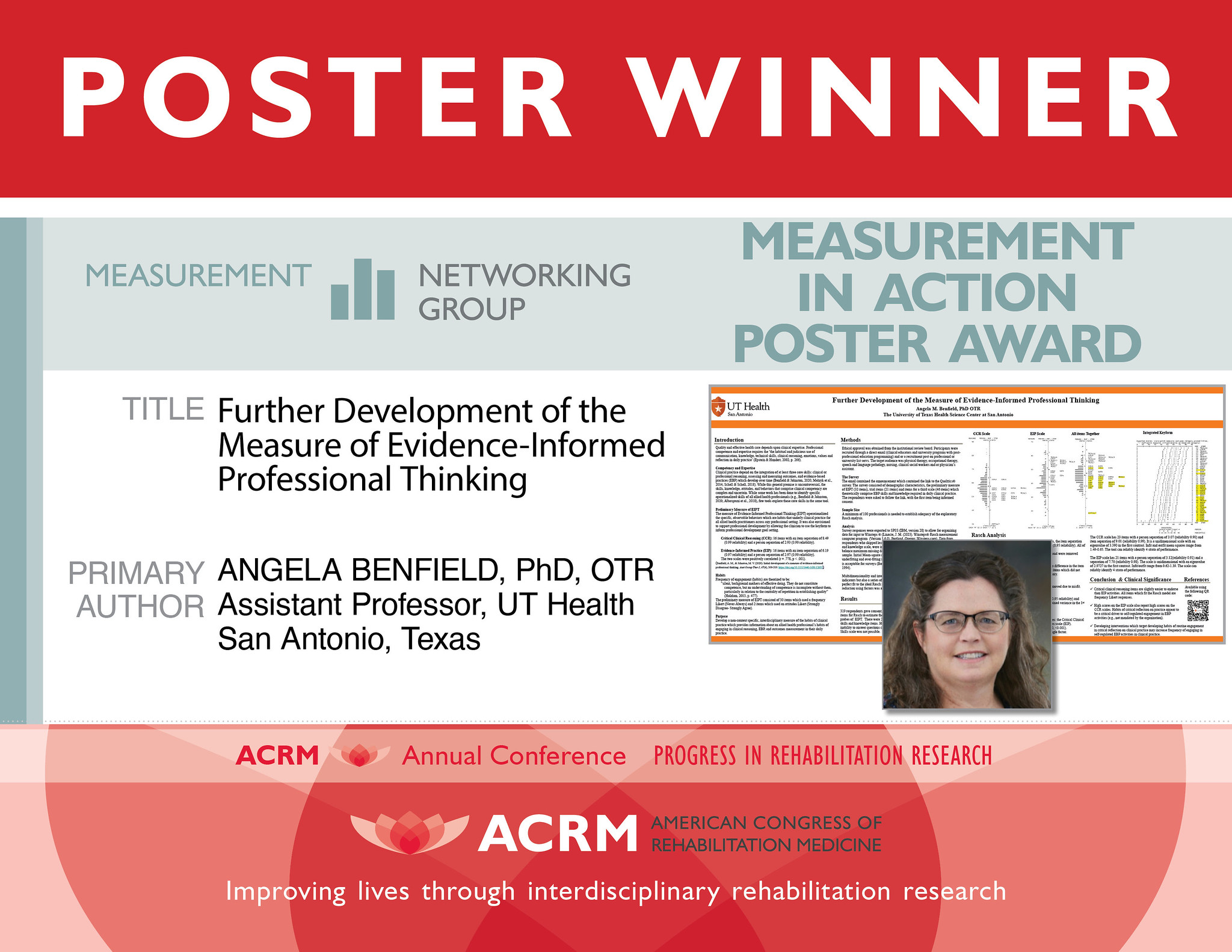 Measurement ISIG Advancing the Science of Measurement Poster Award