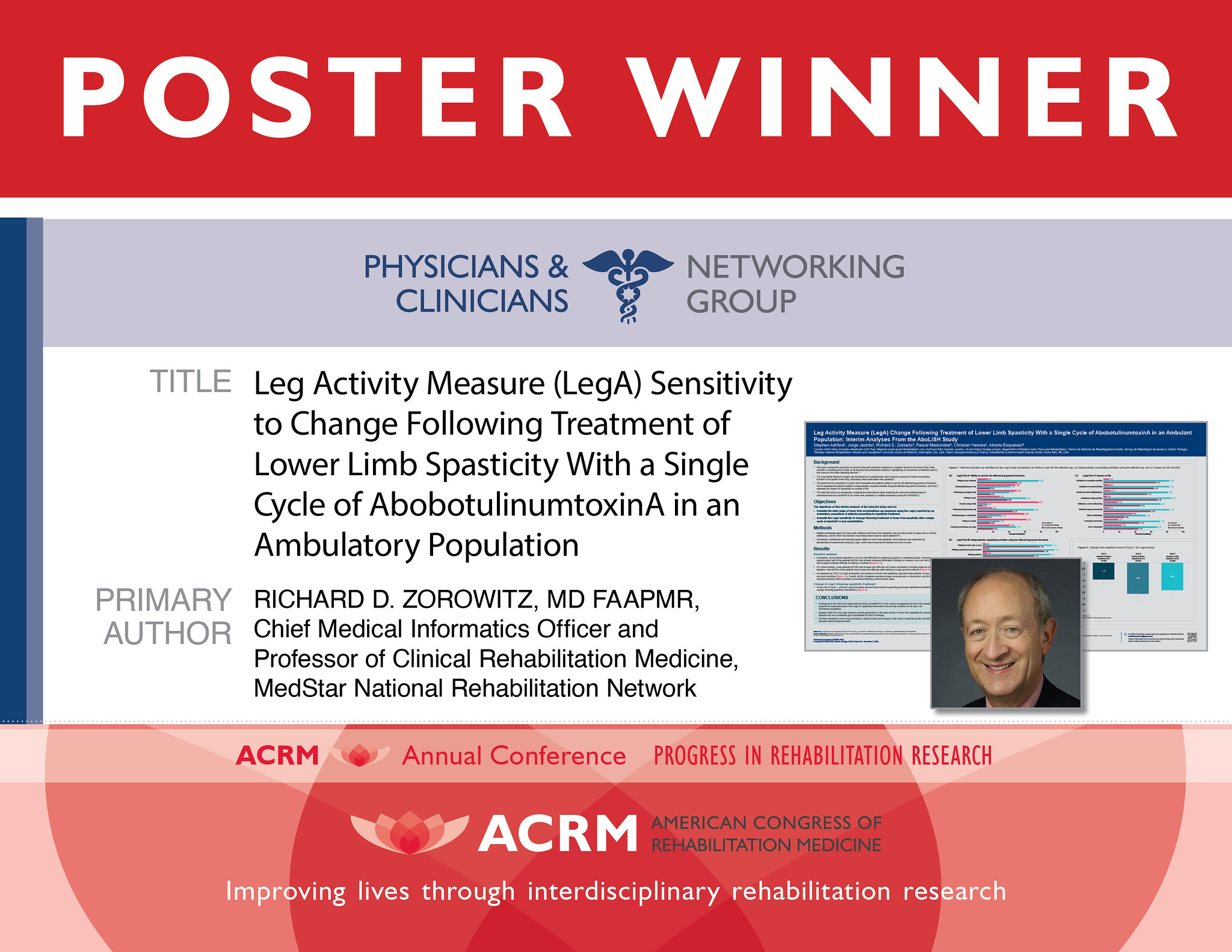 Physician and Clinicians Networking Group Poster Award