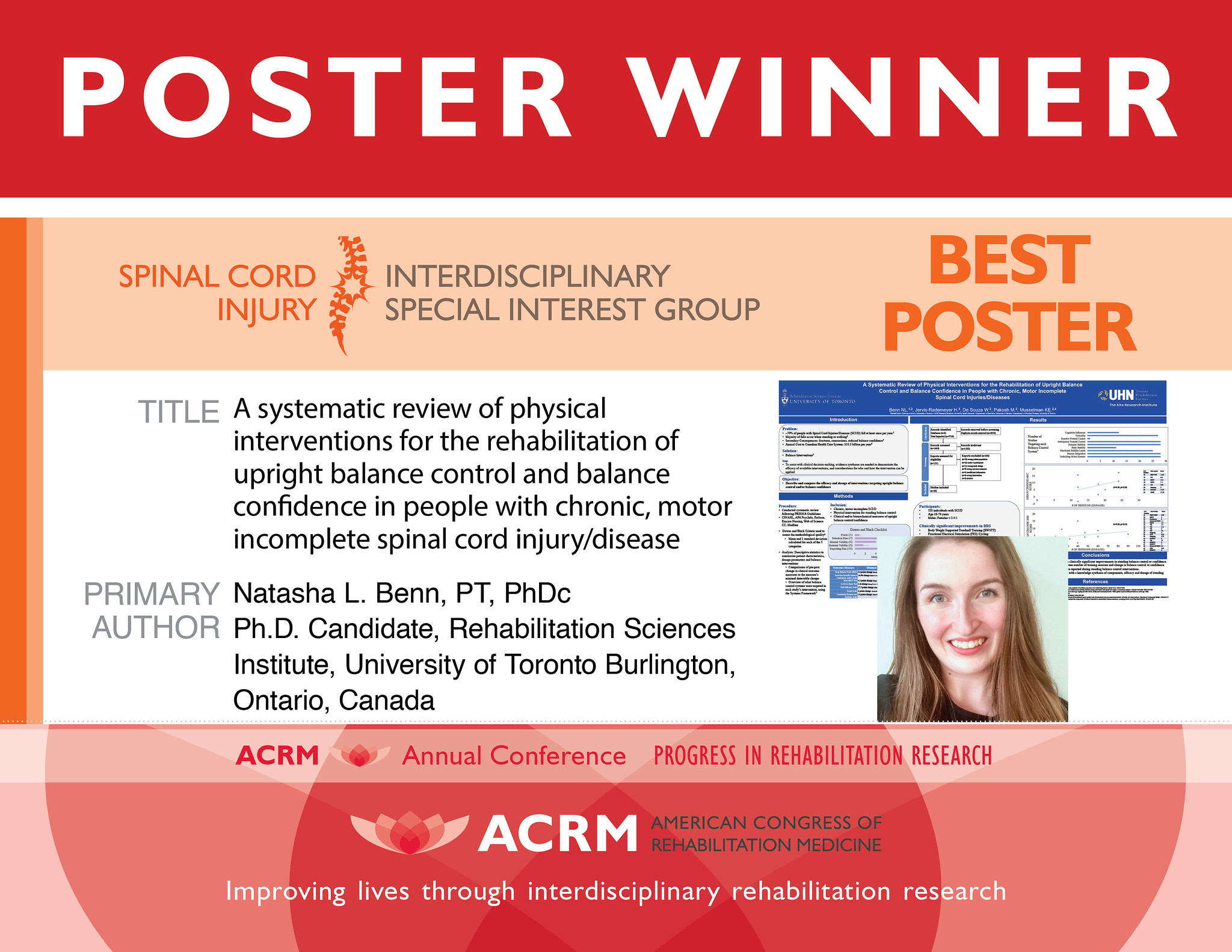 Spinal Cord Injury ISIG Best Poster