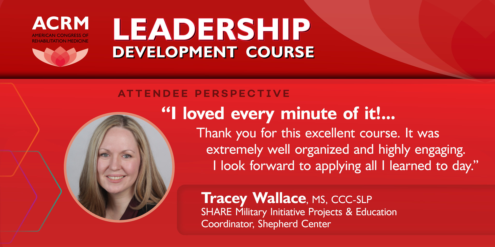 Attendee perspective — Tracey Wallace testimonial — Leadership Development Course