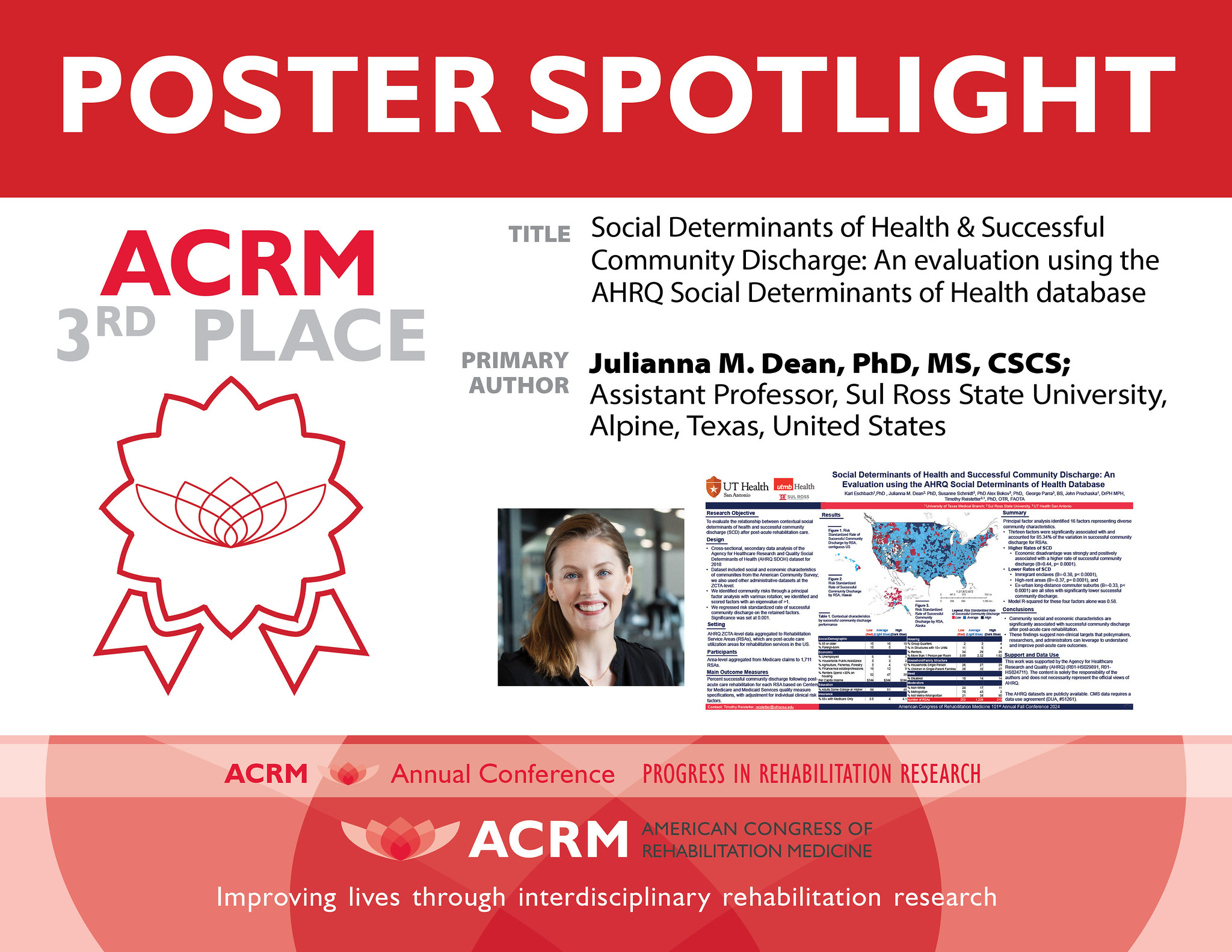 ACRM Poster Spotlight 3rd Place