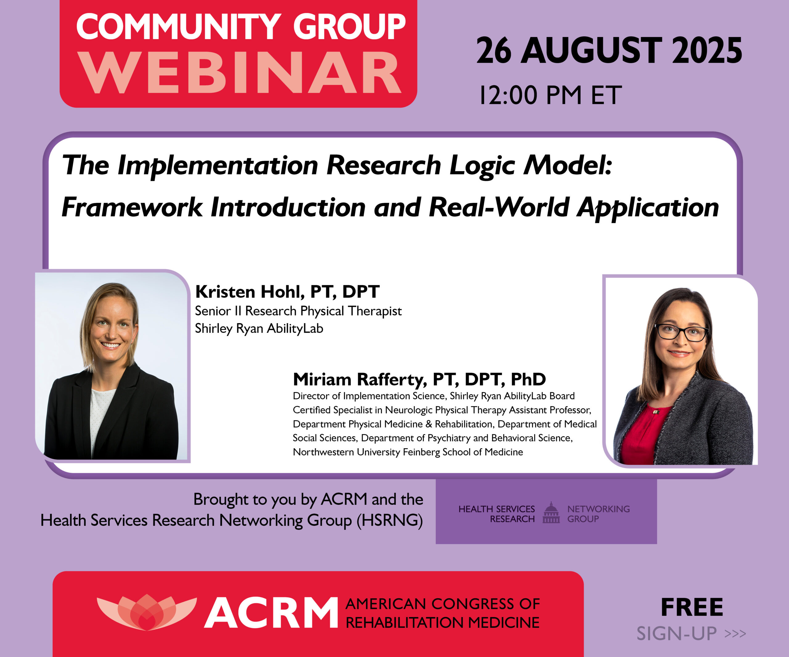 26 August HSR Methods Hub Webinar