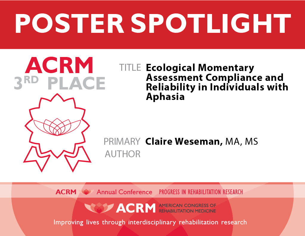 ACRM Poster Spotlight 3rd Place