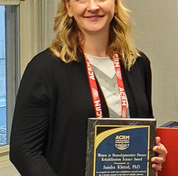 2019 Women in ND Rehab Science Award winner Sandra Kletzel