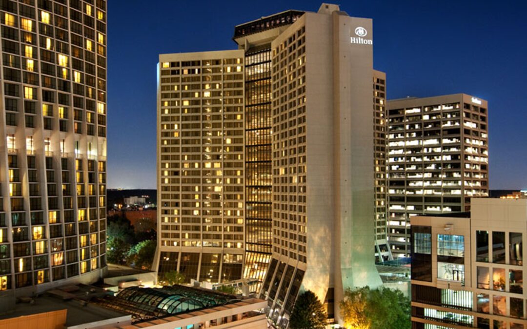 HiltonAtl_Night Exterior