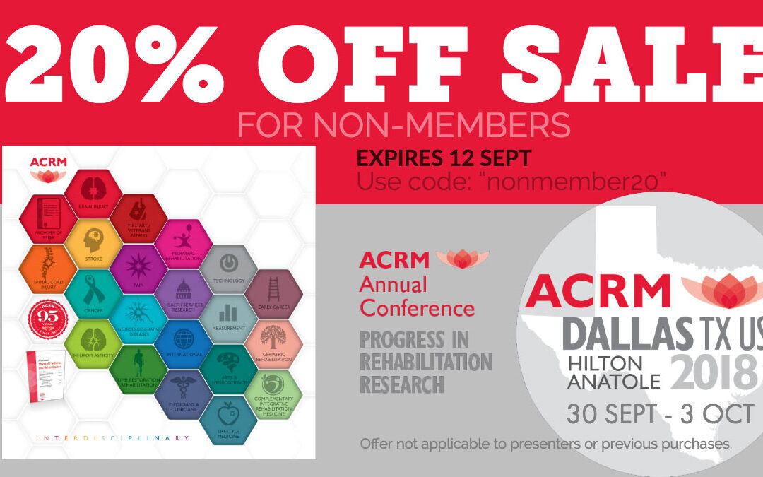 ACRM18 NonMembers20OffSale 12Sept