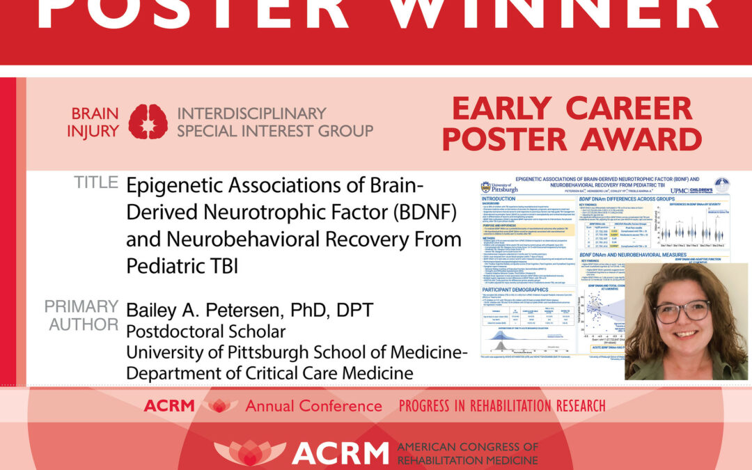 ACRM2023_PosterWinner_Brain Injury Early Career Poster Award