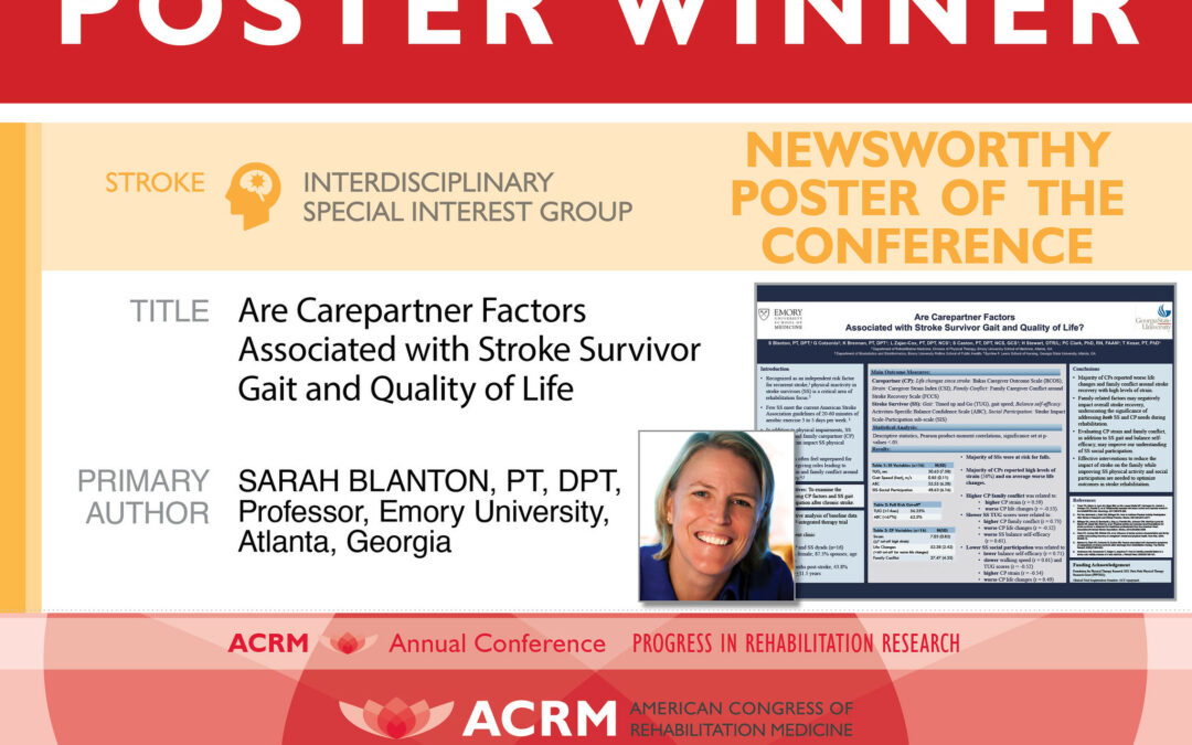 ACRM2023_PosterWinner_Stroke Newsworthy Poster of the Conference