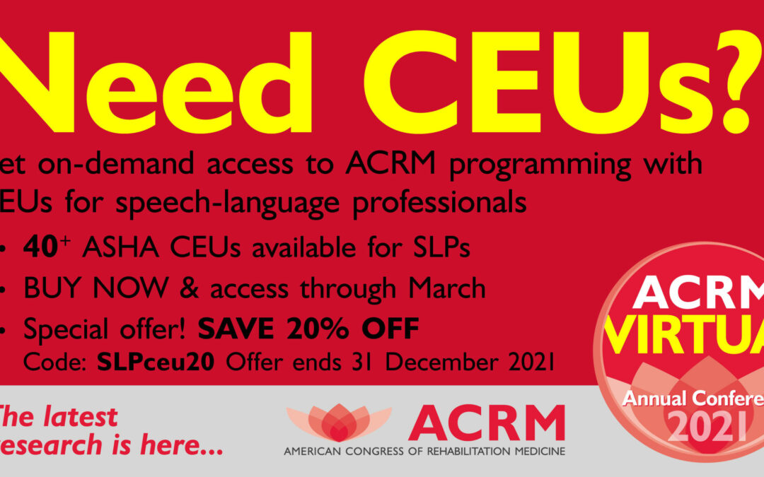 ACRM21_VirtualAnnualConf_CallingSLPs_20OFF_Badge_12Nov21_1200x618_XL